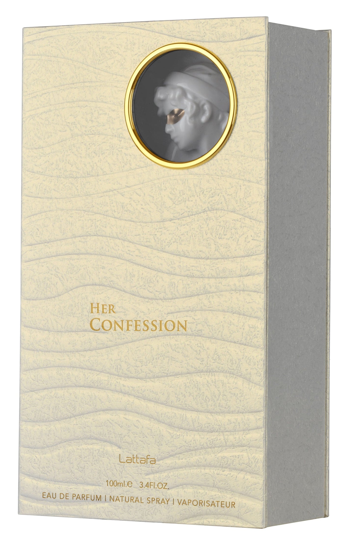 Lattafa Her Confession 100 ml – confezione frontale ufficiale