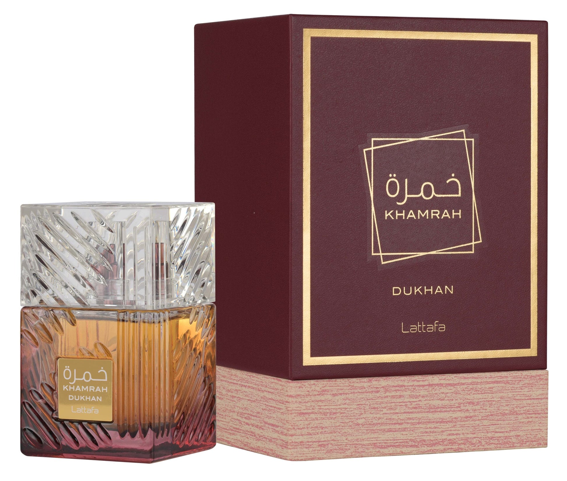 Lattafa Khamrah Dukhan 100 ml – flacone e confezione ufficiali