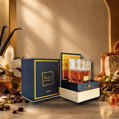 LATTAFA - KHAMRAH - ambientazione calda gourmand