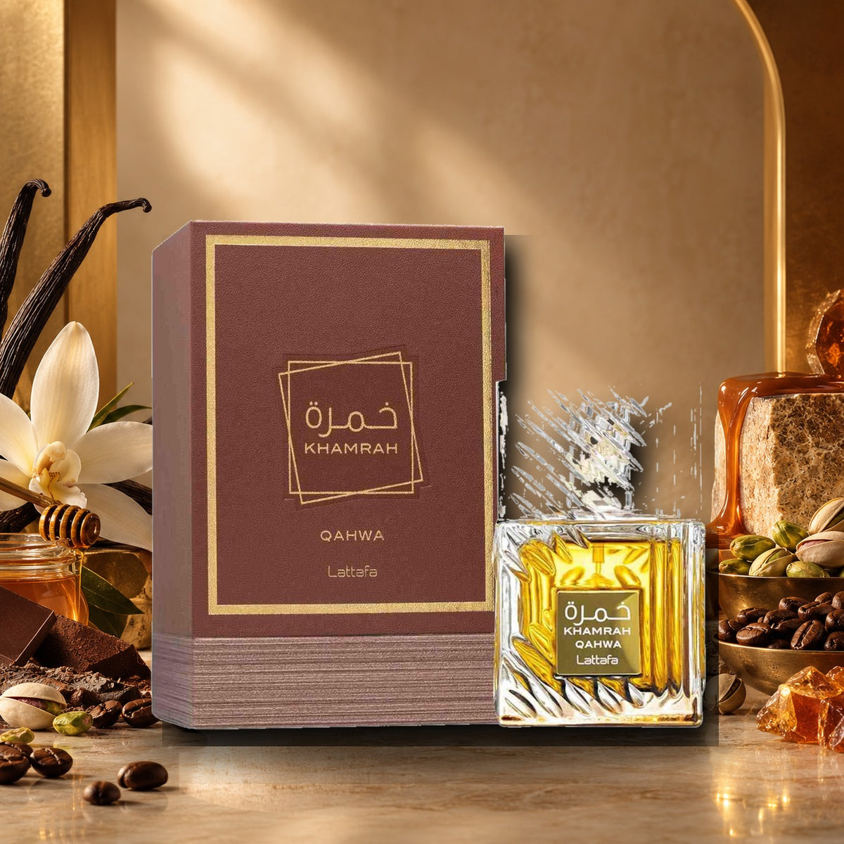 LATTAFA - KHAMRAH QAHWA - ambientazione calda gourmand