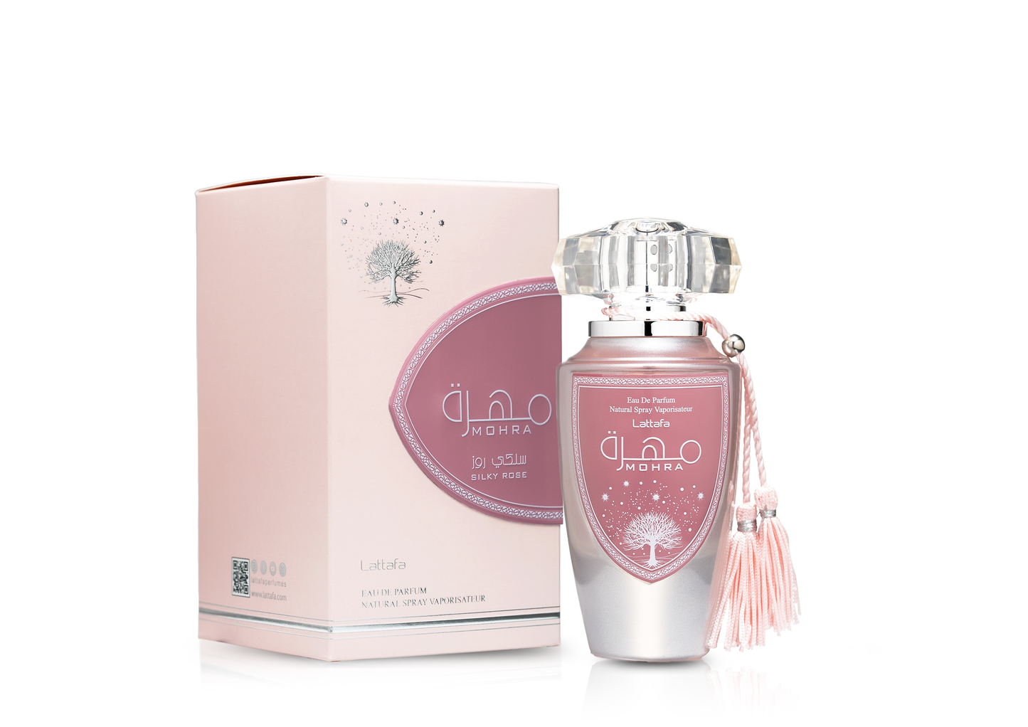 Lattafa Mohra Silky Rose 100 ml – flacone e confezione ufficiali