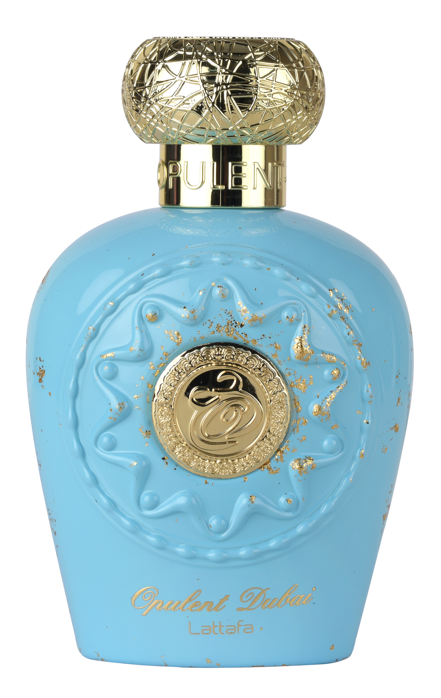 Lattafa Opulent Dubai 100 ml – flacone azzurro frontale ufficiale