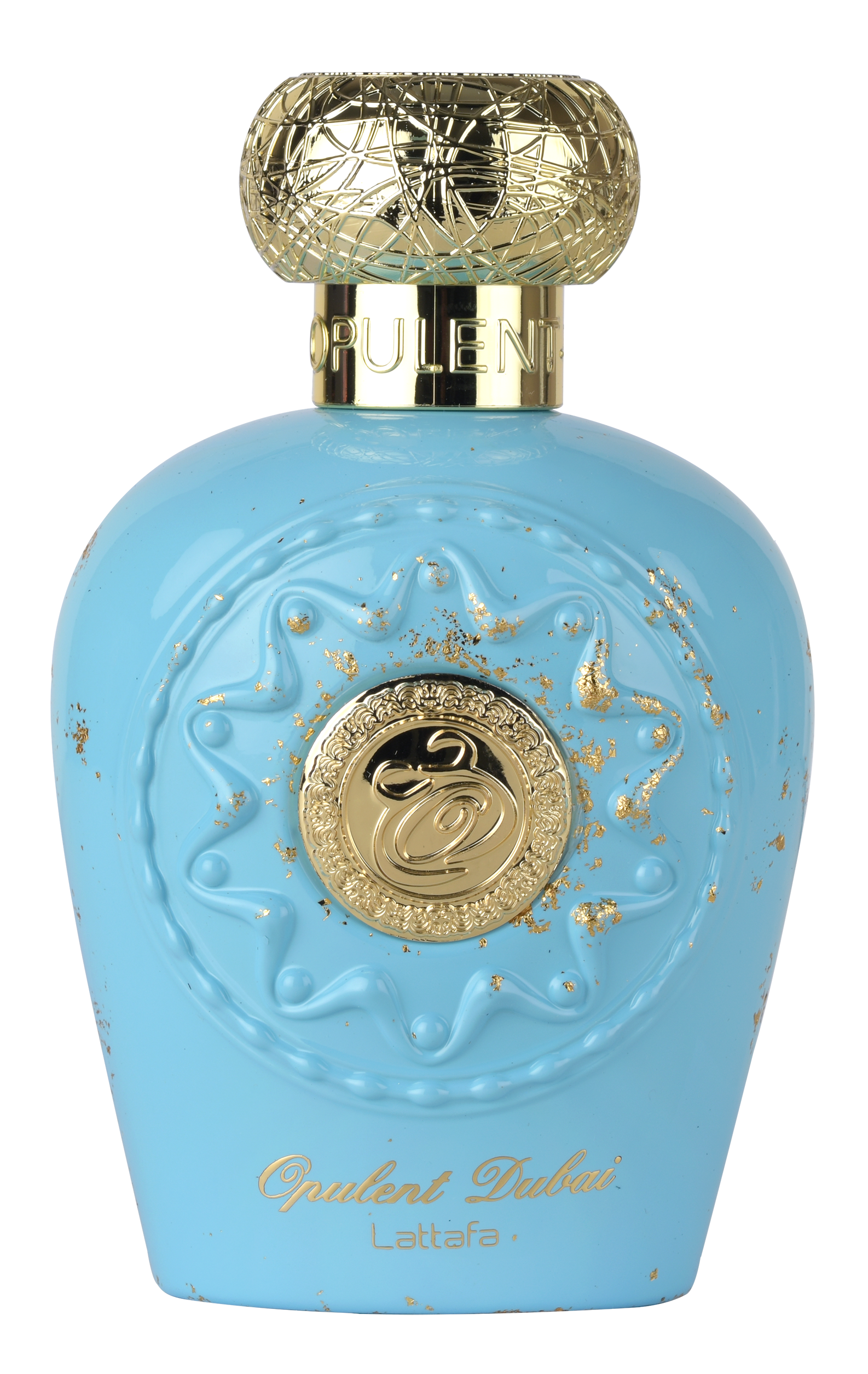Lattafa Opulent Dubai 100 ml – flacone azzurro frontale ufficiale