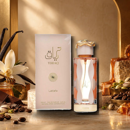 LATTAFA - TERIAQ - ambientazione calda gourmand