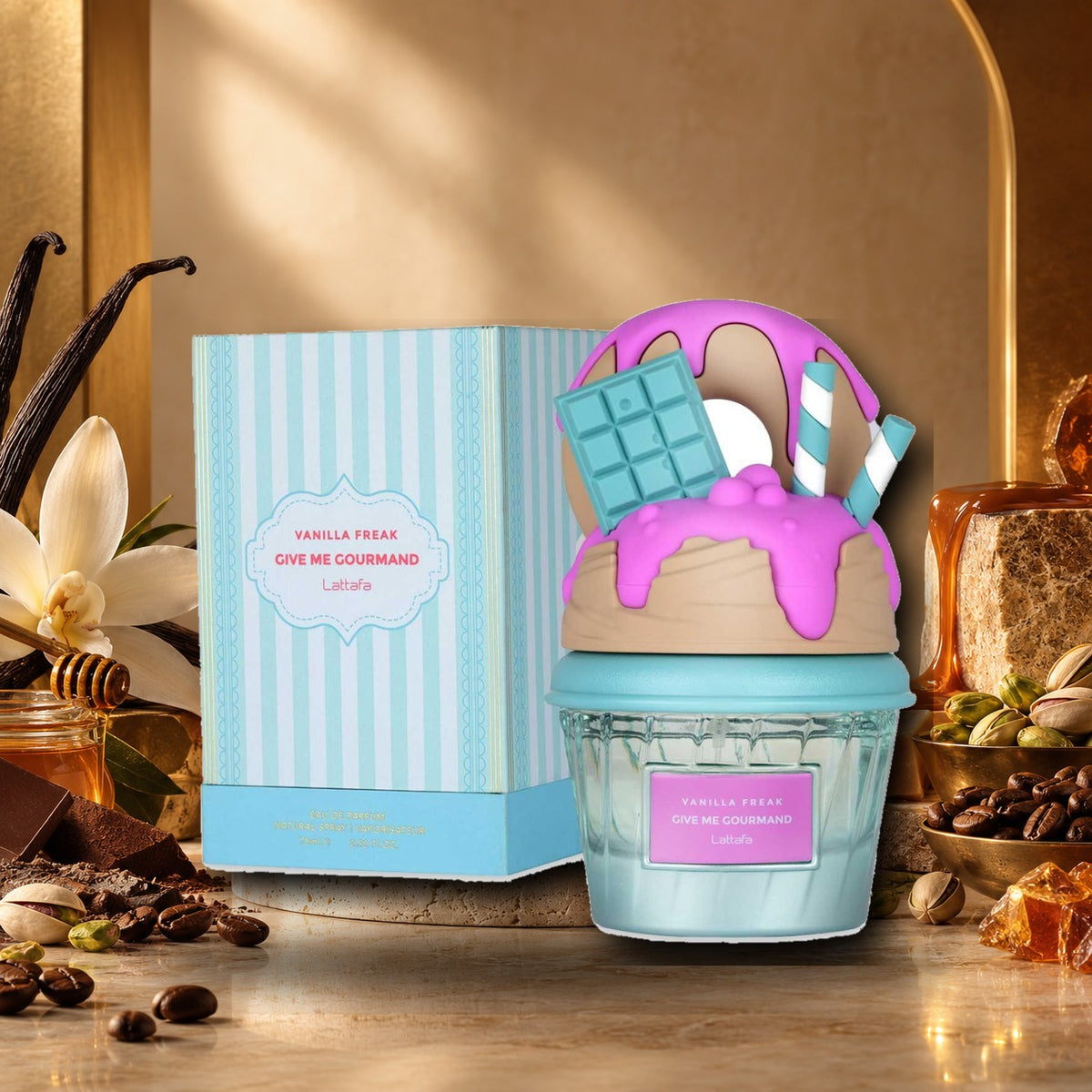 LATTAFA - VANILLA FREAK - ambientazione calda gourmand