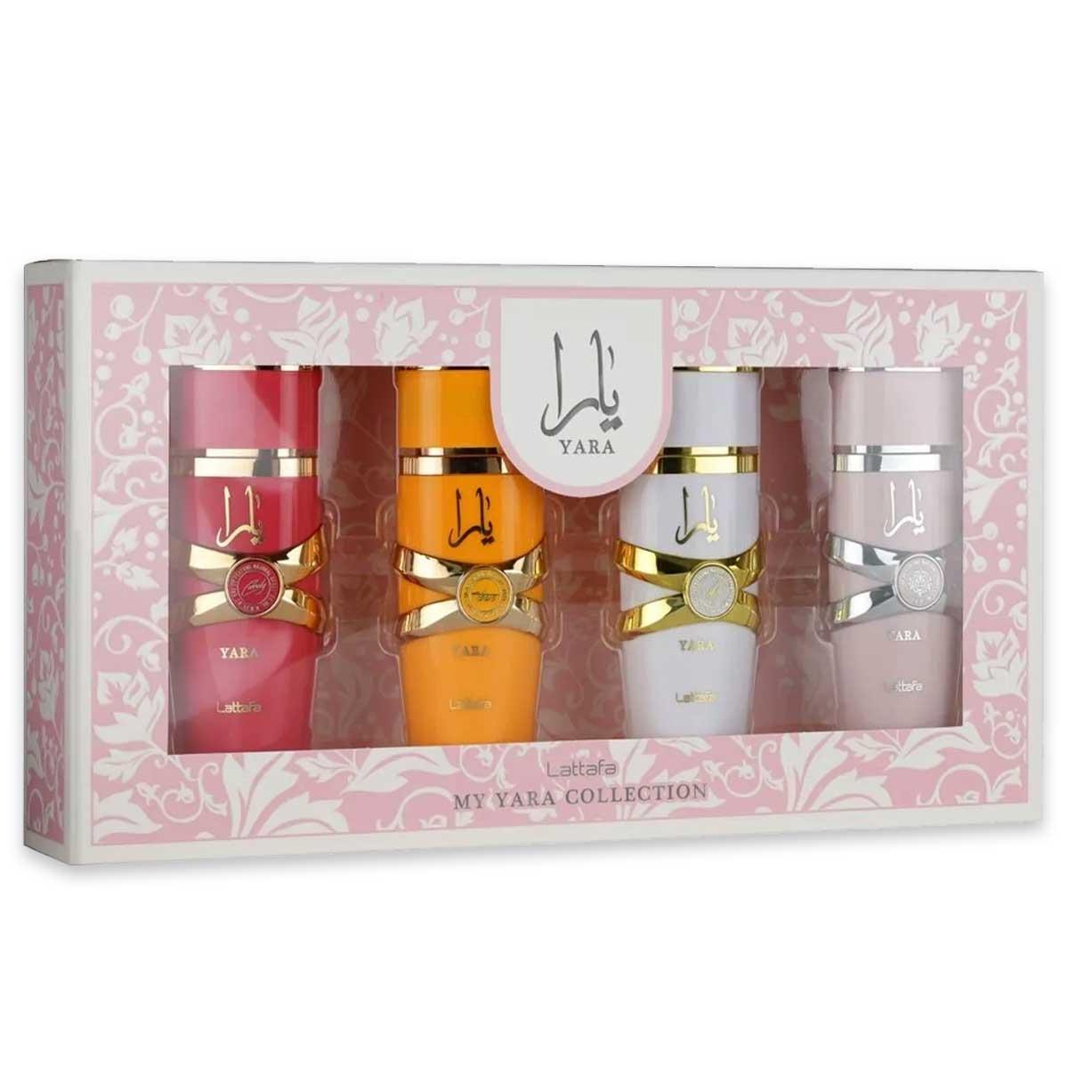 Lattafa My Yara Collection: cofanetto originale con quattro flaconi da 25 ml