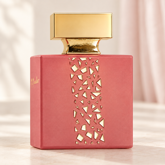M. MICALLEF - HYPNOTIC MUSK, flacone frontale centrale ravvicinato con sfondo leggero
