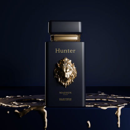 Maison Asrar Hunter Eau de Parfum 100 ml – flacone nero con dettagli dorati