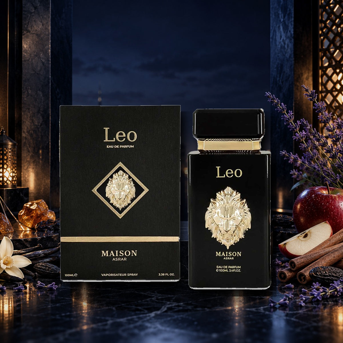 MAISON ASRAR - LEO - dettaglio in ambientazione notturna speziata