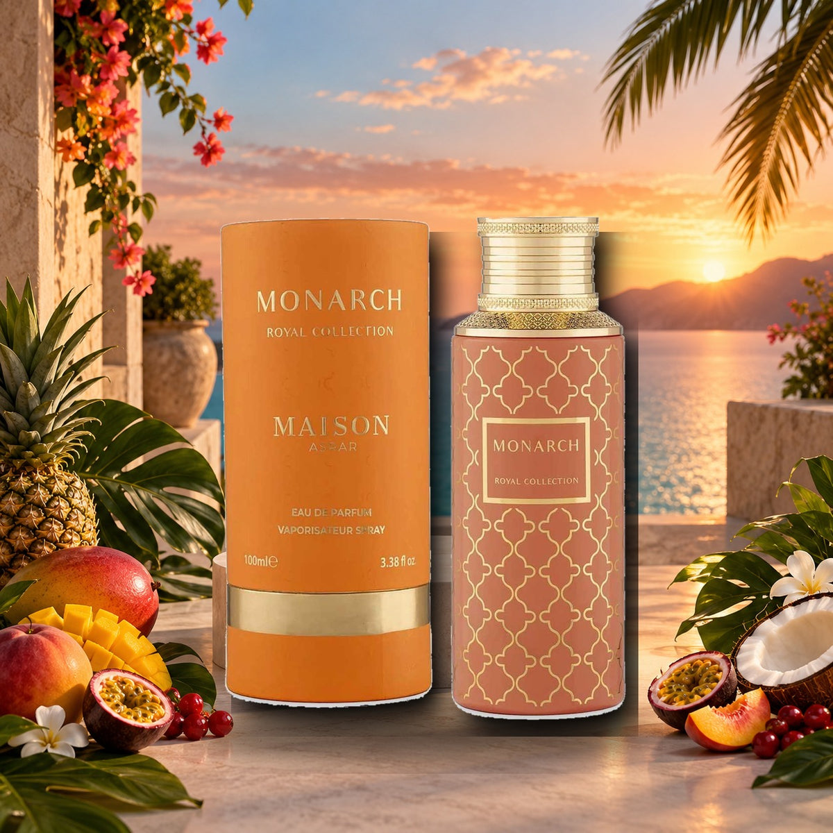 MAISON ASRAR - MONARCH - ambientazione fruttata tropicale