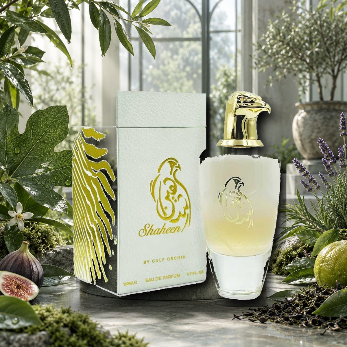 MAISON ASRAR - SHAHEEN COLLECTION SHAHEEN WHITE - ambientazione verde aromatica