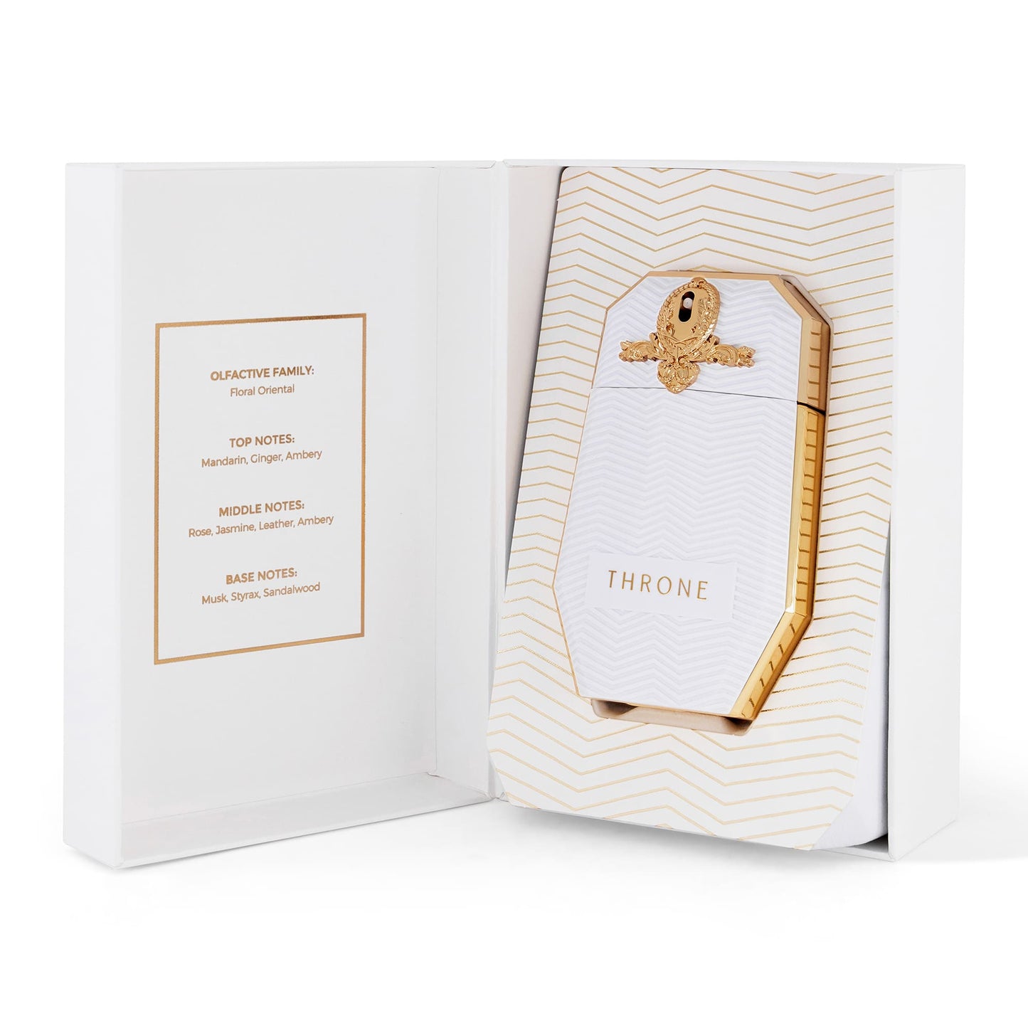 Maison Asrar Throne Eau de Parfum 100 ml – flacone nella confezione aperta