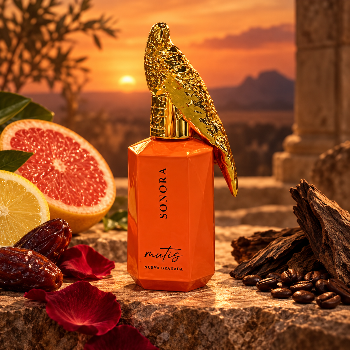 Mutis Nueva Granada Sonora tra pomelo, datteri e oud