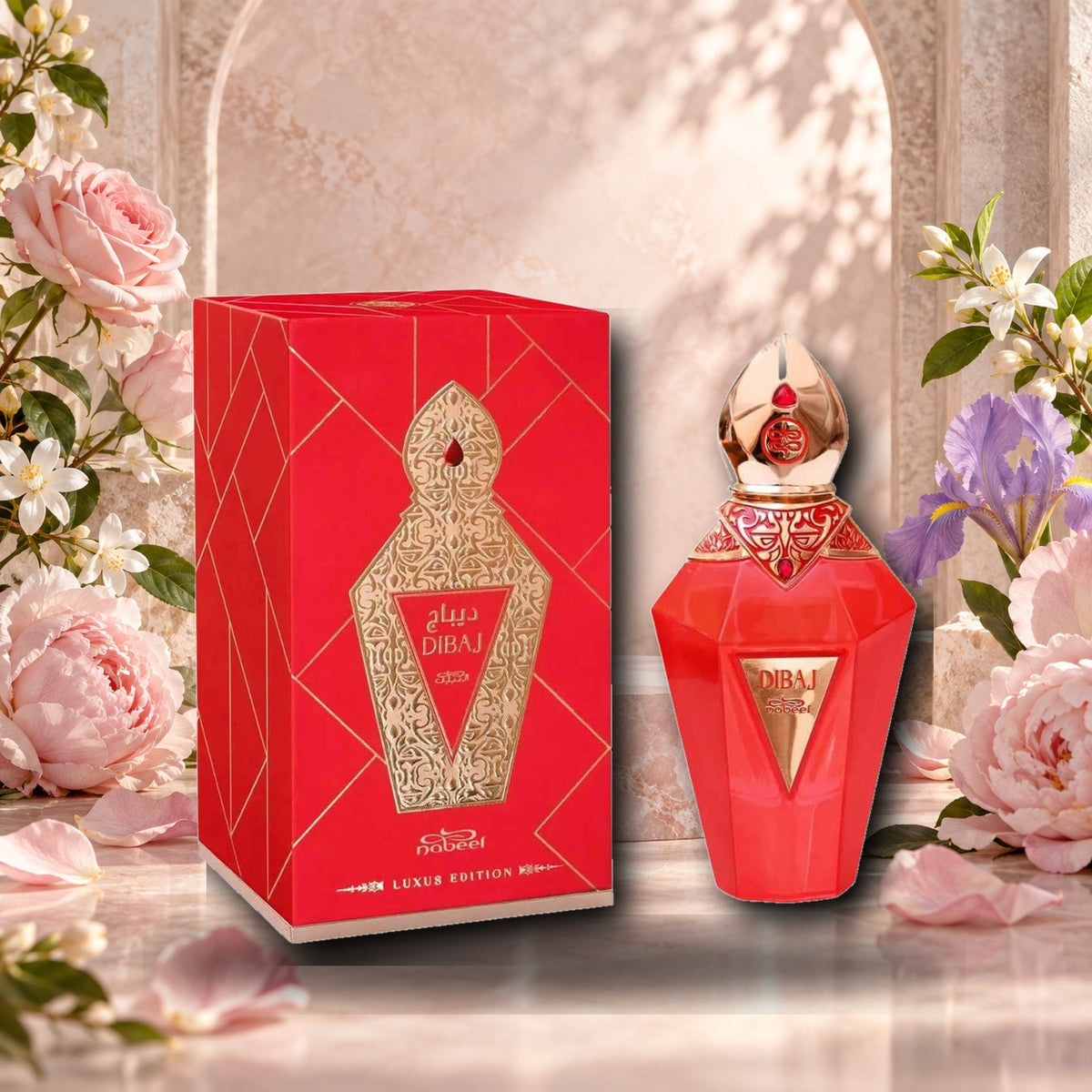 NABEEL - DIBAJ - ambientazione floreale elegante