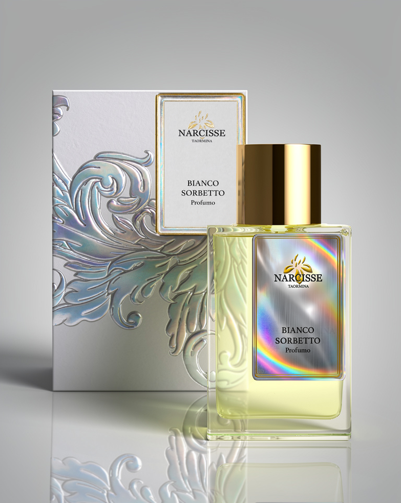 Narcisse Taormina Bianco Sorbetto 100 ml, fotografia ufficiale del flacone
