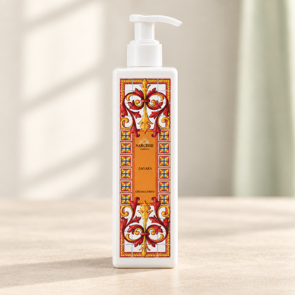 Narcisse Corpo Crema Zagara – flacone originale frontale, centrale e fotografico