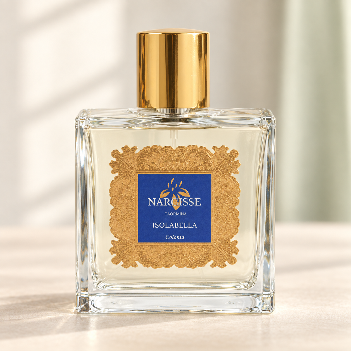 Narcisse Taormina Isolabella – flacone originale frontale, centrale e fotografico