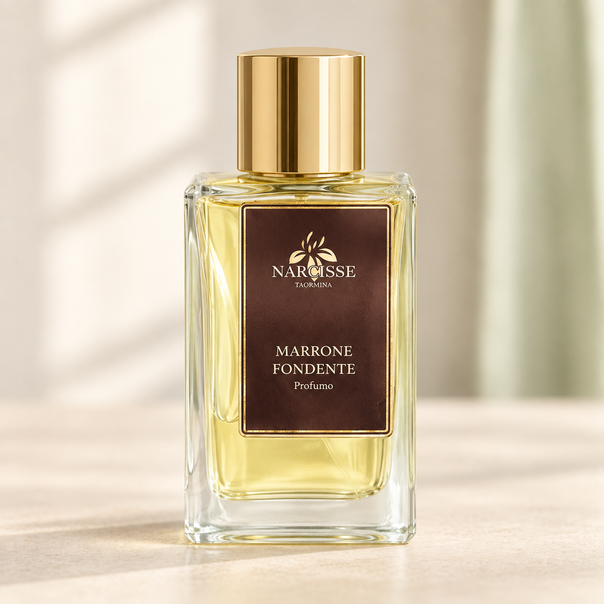 Narcisse Taormina Marrone Fondente – flacone originale frontale, centrale e fotografico