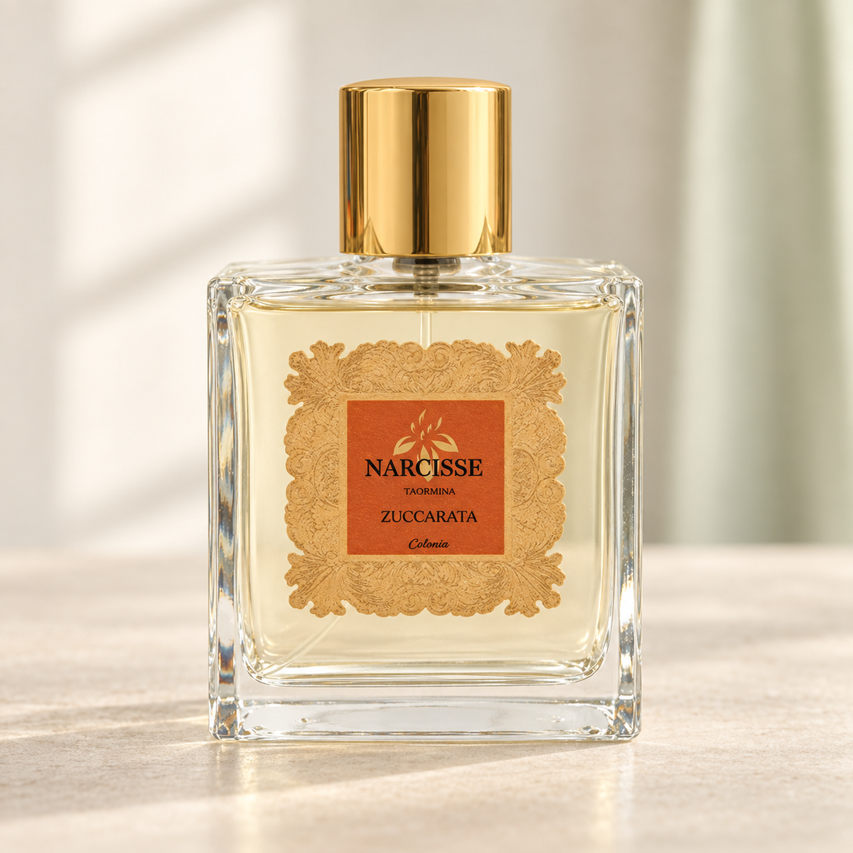 Narcisse Taormina Zuccarata – flacone originale frontale, centrale e fotografico