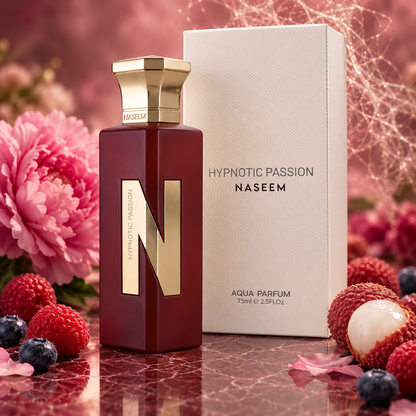 NASEEM - HYPNOTIC PASSION – fotografia ambientata coerente con le note olfattive