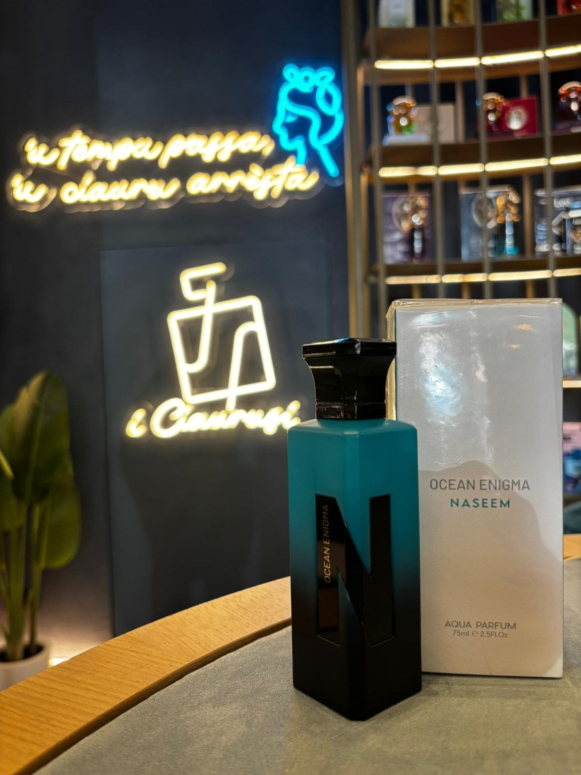 Naseem Ocean Enigma Aqua Parfum 75 ml con flacone e confezione da I Ciaurusi