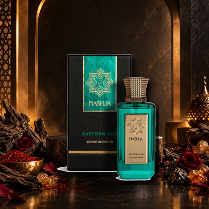 NASHJA - SAFFRON OUD - ambientazione orientale con oud e spezie