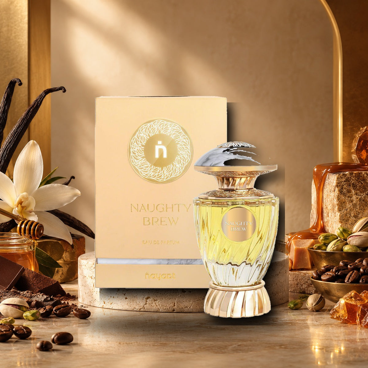 NAYAAT - NAUGHTY BREW - ambientazione calda gourmand