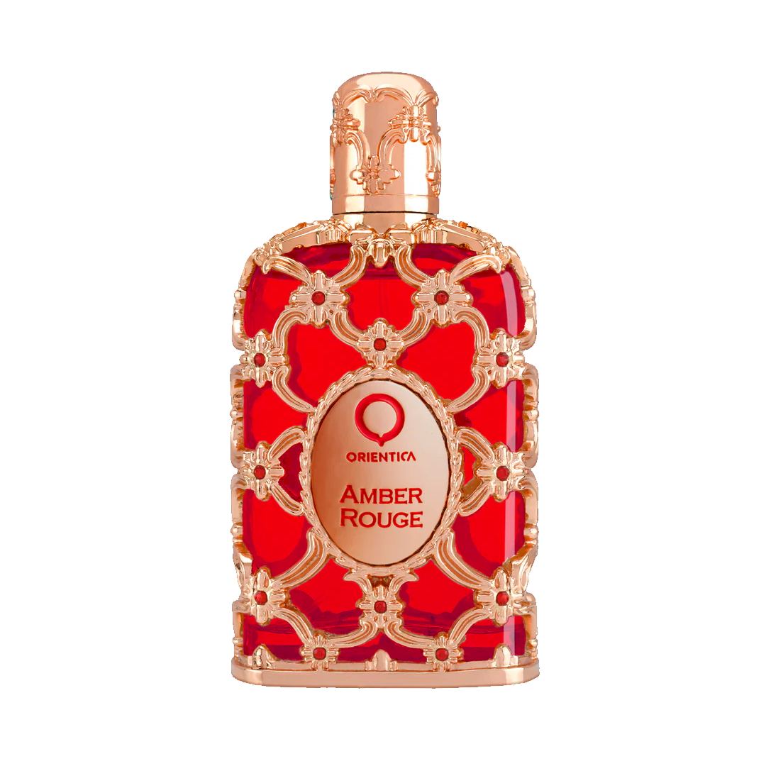 Orientica Amber Rouge Eau de Parfum 80 ml – flacone e confezione
