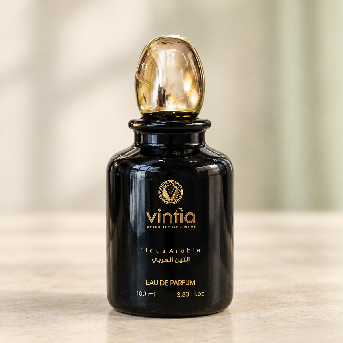 Vintia Ficus Arabie – flacone originale frontale, centrale e fotografico