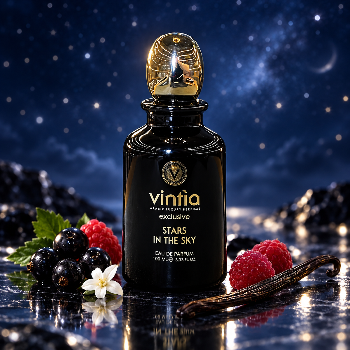 Vintia Stars in the Sky tra frutti scuri e vaniglia in un'atmosfera notturna
